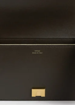 Mini T-Flap leather bag bark