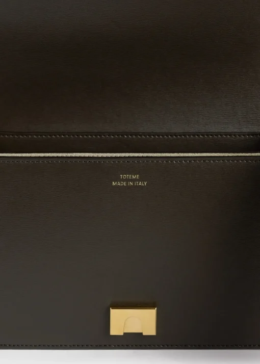 Mini T-Flap leather bag bark