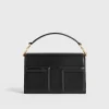 Mini T-Flap leather bag black