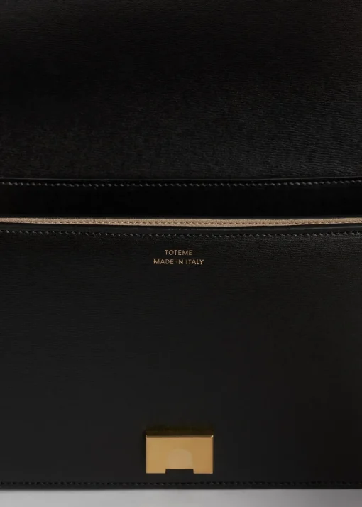 Mini T-Flap leather bag black