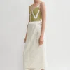 Monogram jacquard towel off white