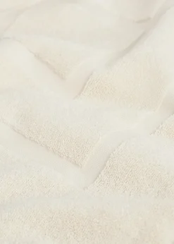 Monogram jacquard towel off white