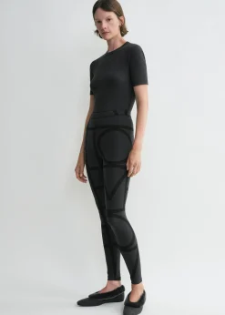 Monogram leggings black