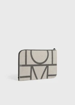 Monogram travel pouch ecru