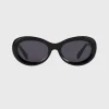 Oval sunglasses black