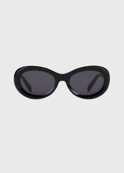 Oval sunglasses black