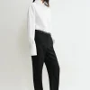 Oversized tuxedo shirt white