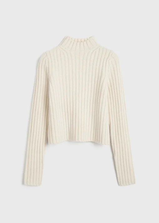 Petite chunky rib knit snow