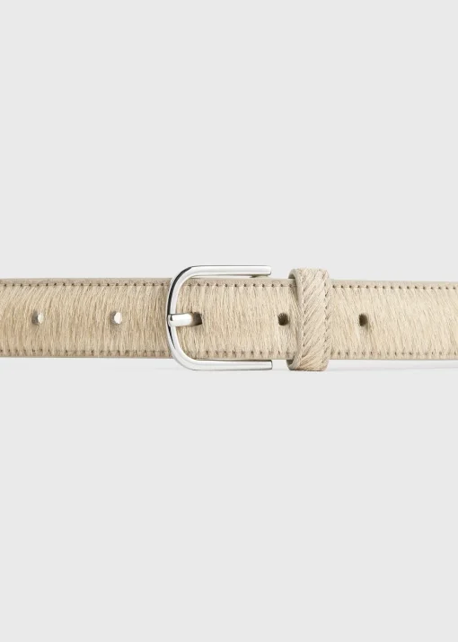 Pony hair belt sand