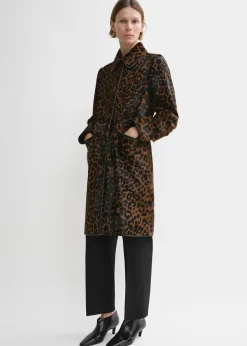 Pony hair coat leopard