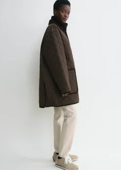 Quilted barn jacket espresso