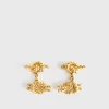Rope knot cufflinks gold