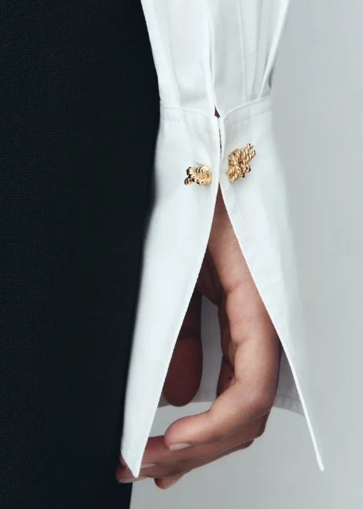 Rope knot cufflinks gold