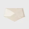Satin triangle scarf ecru