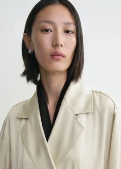 Satin tuxedo scarf black