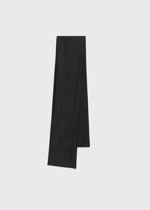 Satin tuxedo scarf black