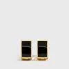 Signature hoops black/gold