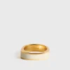 Signature ring ecru/gold