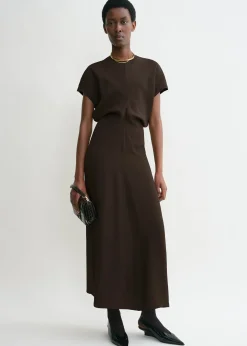 Slouch waist dress bark