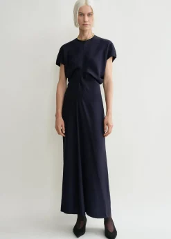 Slouch waist dress navy