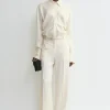 Slouch waist shirt macadamia