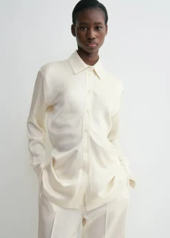 Slouch waist shirt macadamia