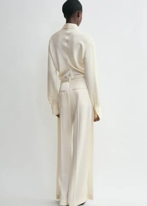 Slouch waist shirt macadamia