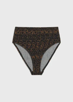 Smocked bikini bottoms tortoise