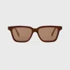 Square sunglasses umber
