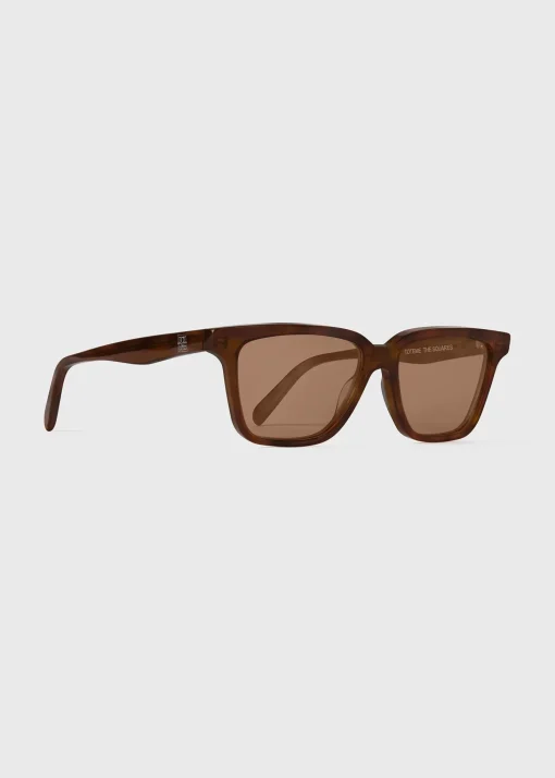 Square sunglasses umber