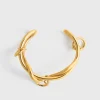 Swirl cuff gold