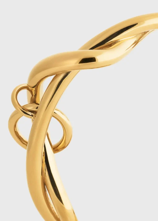 Swirl cuff gold