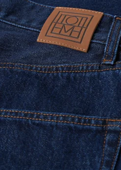 Tapered leg denim dark indigo