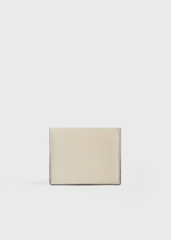 T-Lock leather cardholder fawn