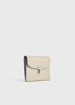 T-Lock leather cardholder fawn