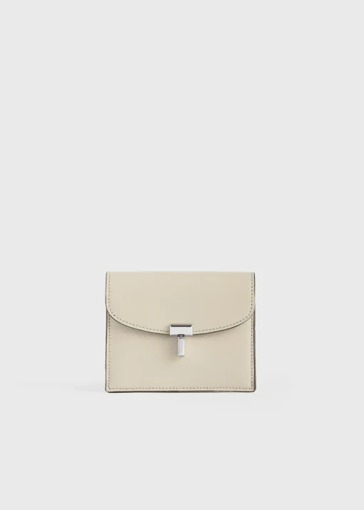 T-Lock leather cardholder fawn
