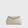 T-Lock leather clutch fawn