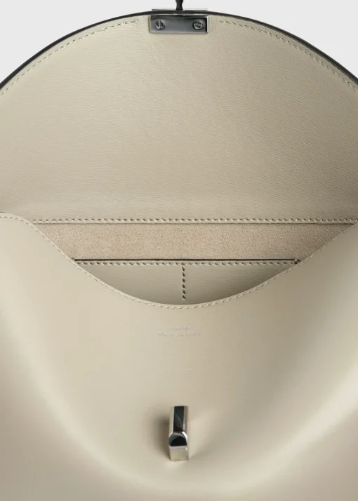 T-Lock leather clutch fawn