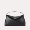 T-Lock leather top handle black