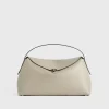 T-Lock leather top handle fawn