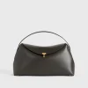 T-Lock leather top handle bark