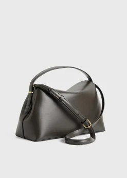 T-Lock leather top handle bark