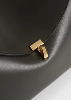 T-Lock leather top handle bark