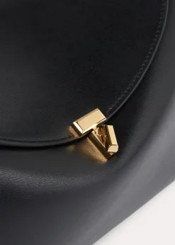 T-Lock leather top handle black