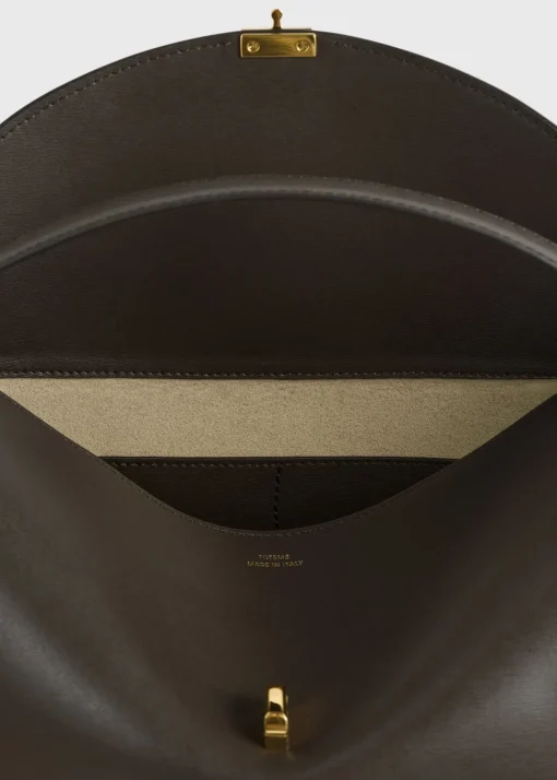 T-Lock leather top handle bark