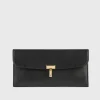 T-Lock leather wallet black