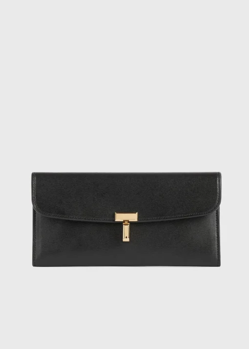 T-Lock leather wallet black