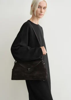 T-Lock suede top handle espresso