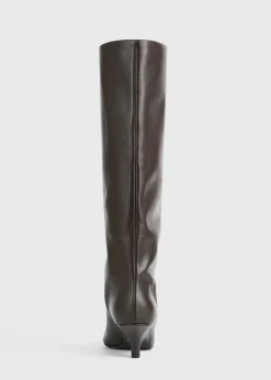 Wedge-heel Nappa boots bark